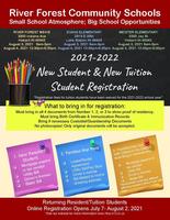 New Student & New Tuition Student Registration Flyer