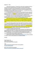 Letter from the Health Services Coordinator