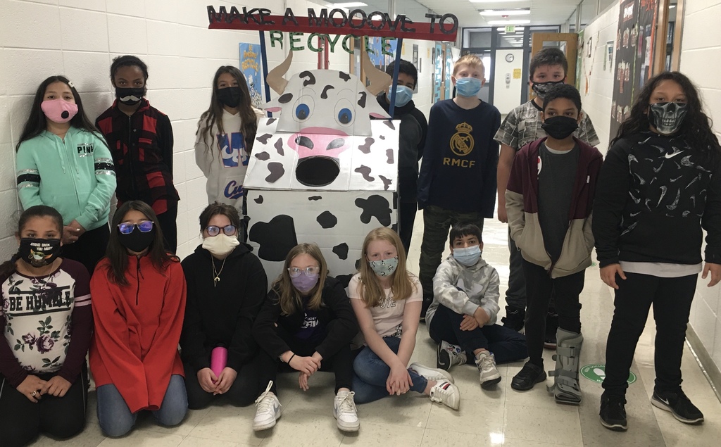 Hecht's Class with the Cow Recycle Bin for Pepsi COntest