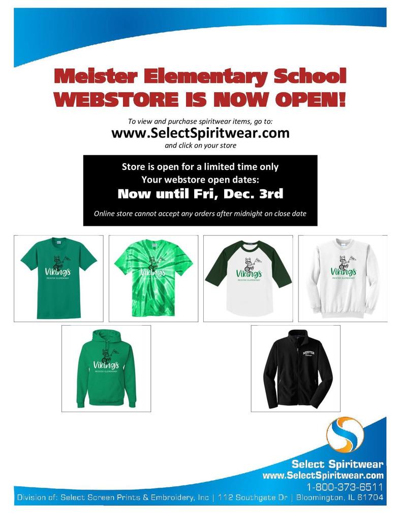 Meister Elementary Webstore
