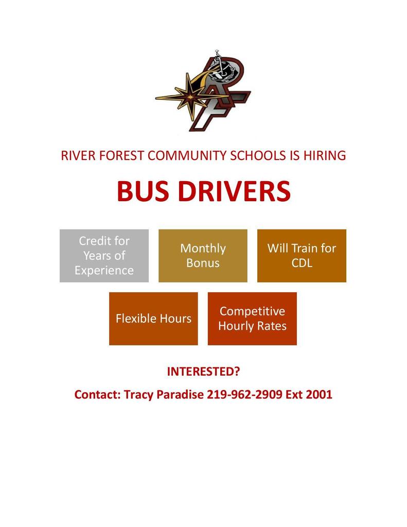 RFCSC is Hiring Bus Drivers